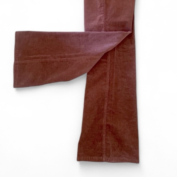 Vintage Corduroy LOW RISE FLARE LEG Pants Size 14 Brown Grunge Hippie Gorpcore - Picture 7 of 10